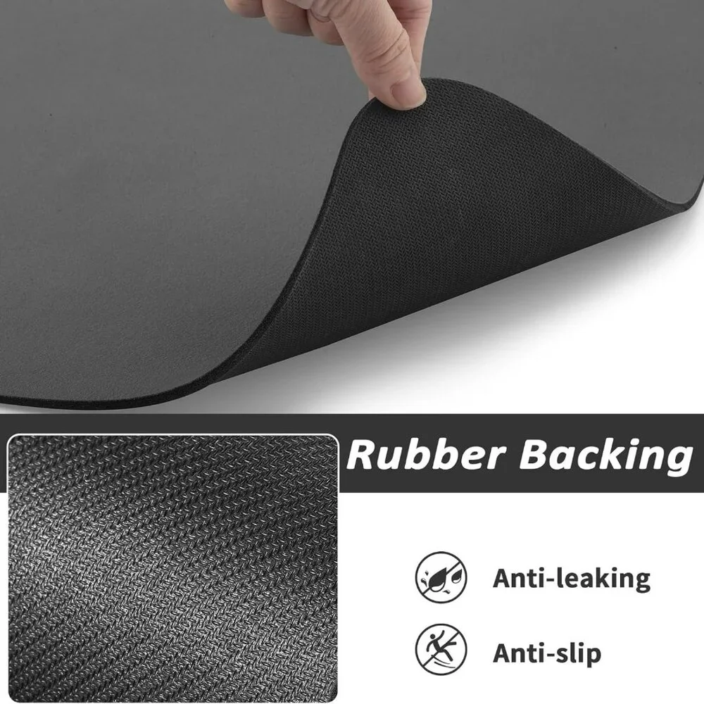 Pet Feeding Mat - Absorbent Dog Mat for Food and Water, No Stains Cat Bowl Mat,